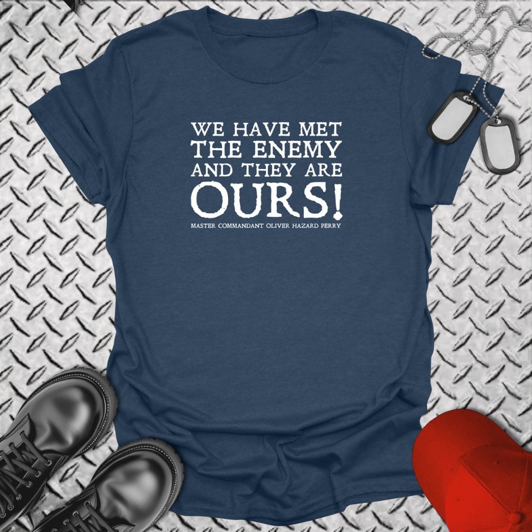NavyHumor T-Shirt Heather Navy / S We Have Met the Enemy T-shirt