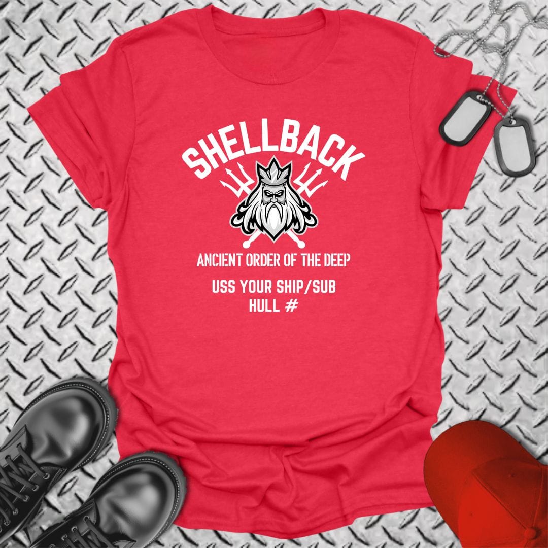 NavyHumor T-Shirt Heather Red / S "Your Command" Shellback T-shirt