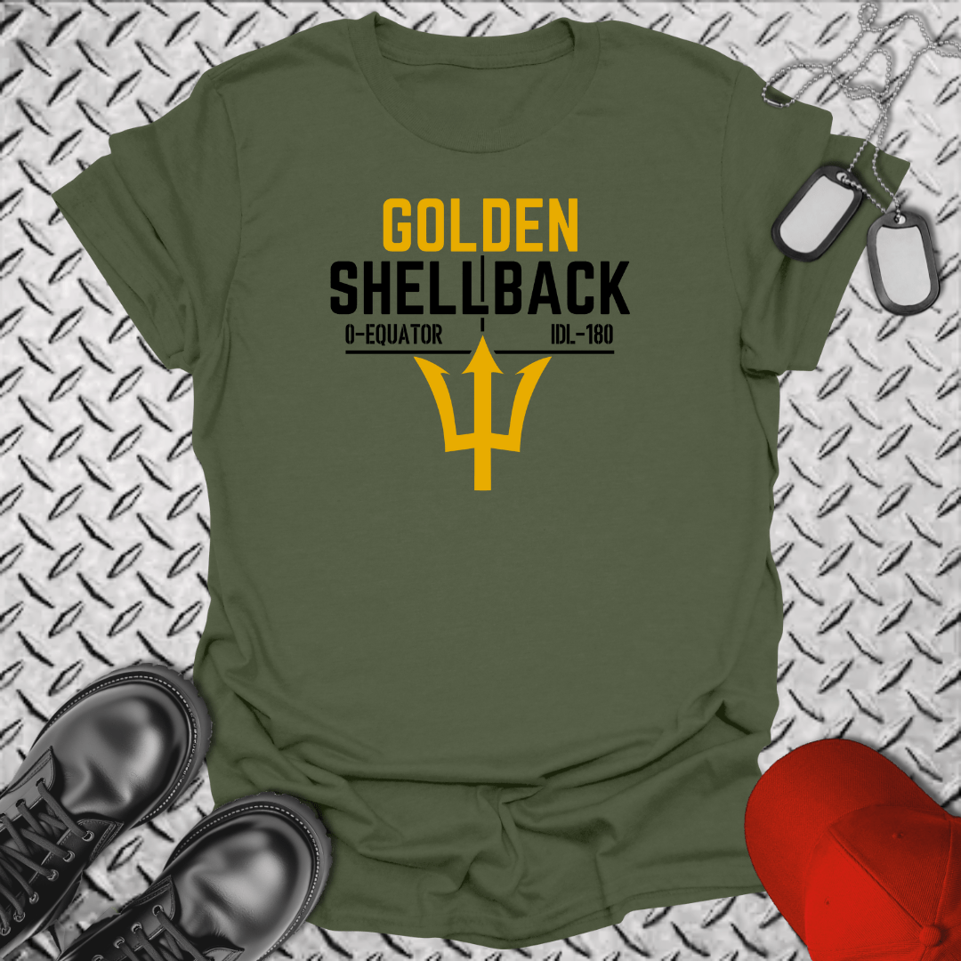 NavyHumor T-Shirt Military Green / S Golden Shellback T-shirt