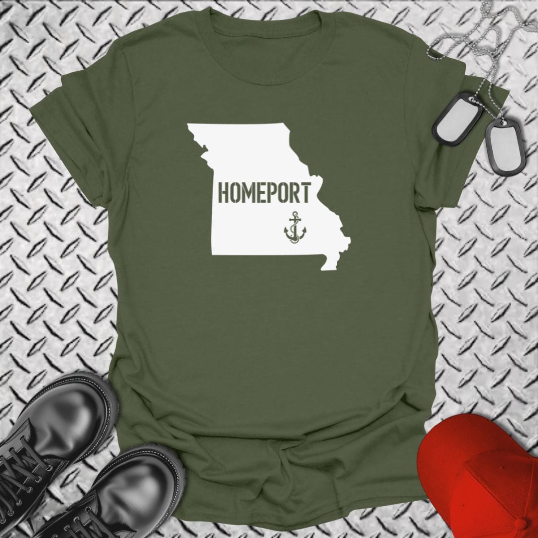 NavyHumor T-Shirt Military Green / S Homeport Missouri T-shirt