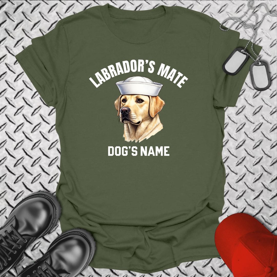 NavyHumor T-Shirt Military Green / S Labrador's Mate - Yellow