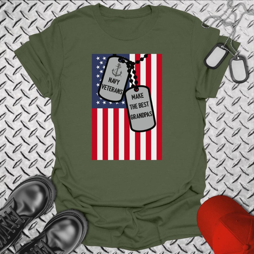 NavyHumor T-Shirt Military Green / S Navy Grandpas T-shirt