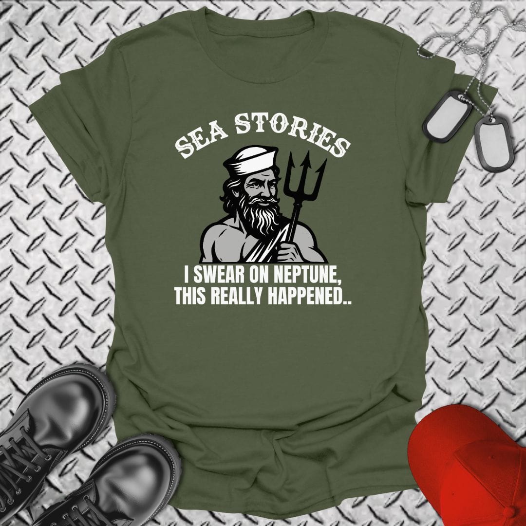 NavyHumor T-Shirt Military Green / S Sea Stories T-shirt