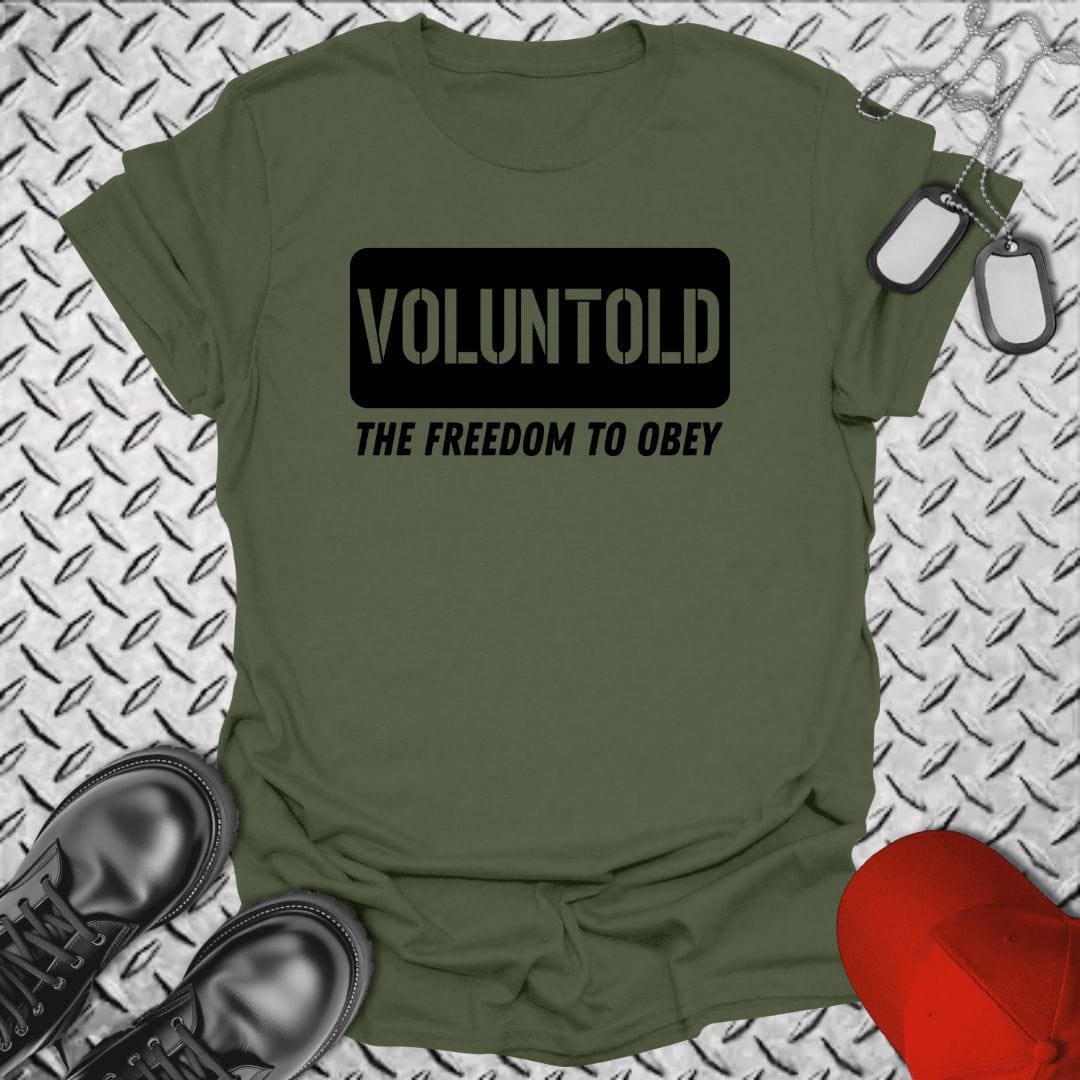 NavyHumor T-Shirt Military Green / S Voluntold T-shirt
