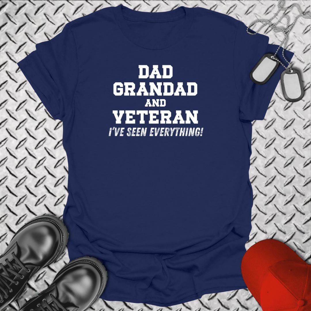NavyHumor T-Shirt Navy / S Dad, Grandad and Veteran T-shirt
