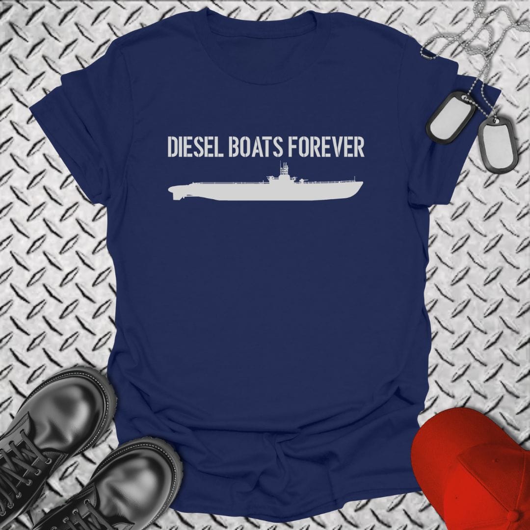NavyHumor T-Shirt Navy / S Diesel Boats Forever T-shirt