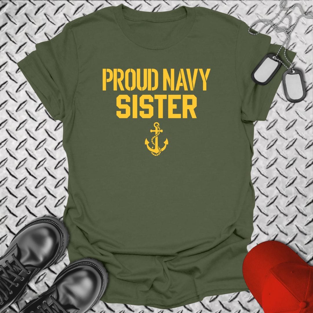 NavyHumor T-Shirt Proud Navy Sister T-shirt