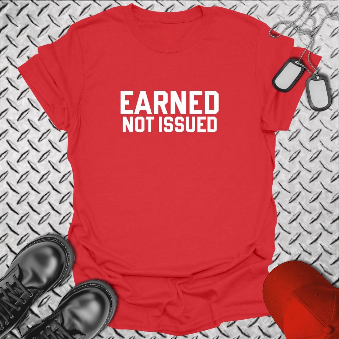 NavyHumor T-Shirt Red / S Earned - Not Issued