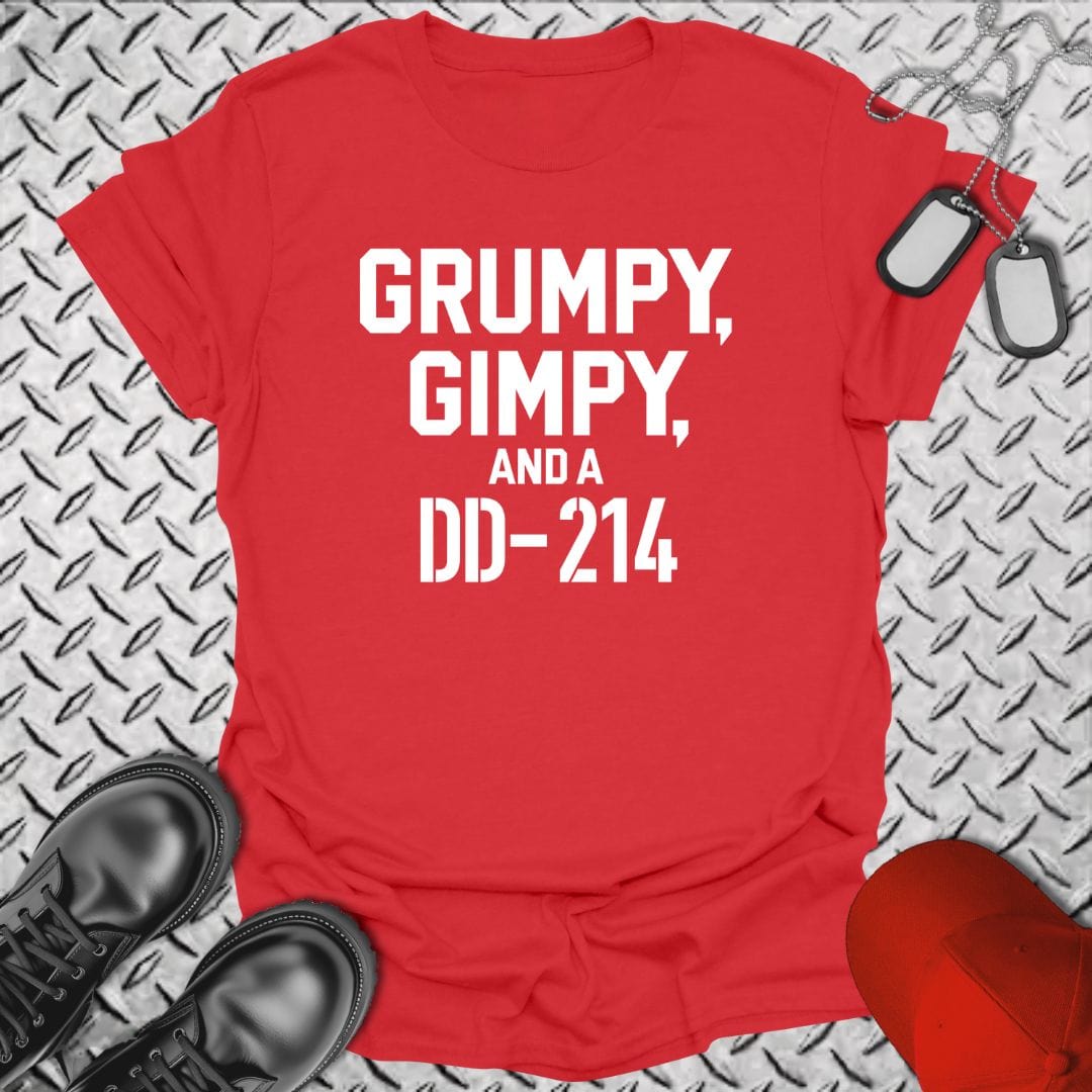 NavyHumor T-Shirt Red / S Grumpy Gimpy DD-214