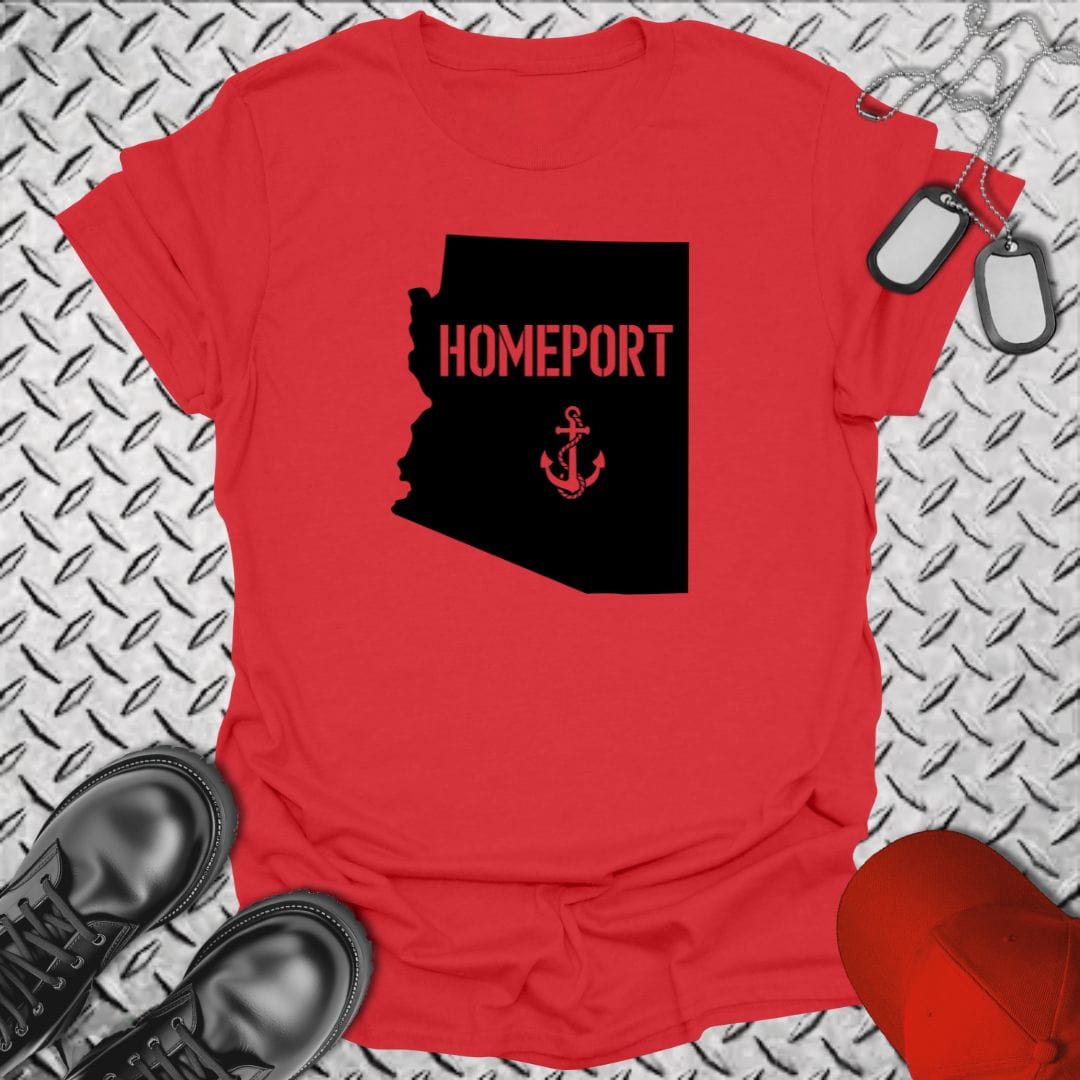 NavyHumor T-Shirt Red / S Homeport Arizona T-shirt