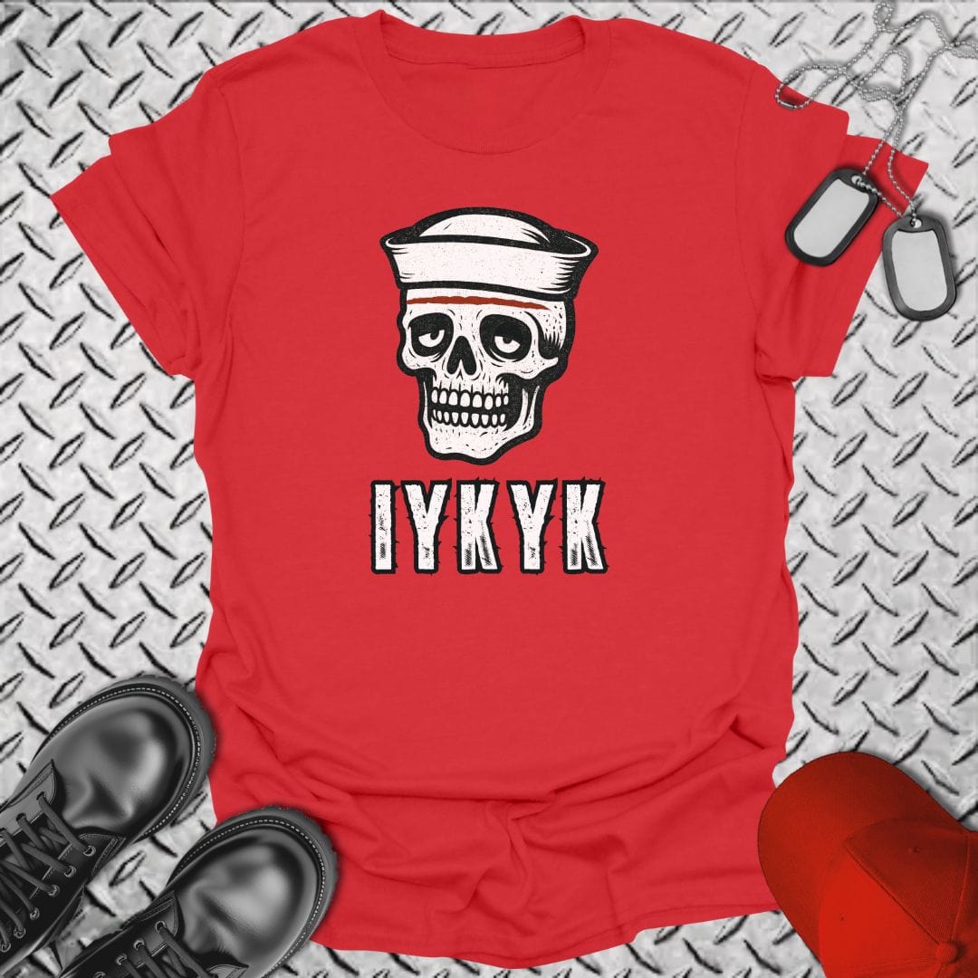 NavyHumor T-Shirt Red / S IYKYK - Door Gash T-Shirt