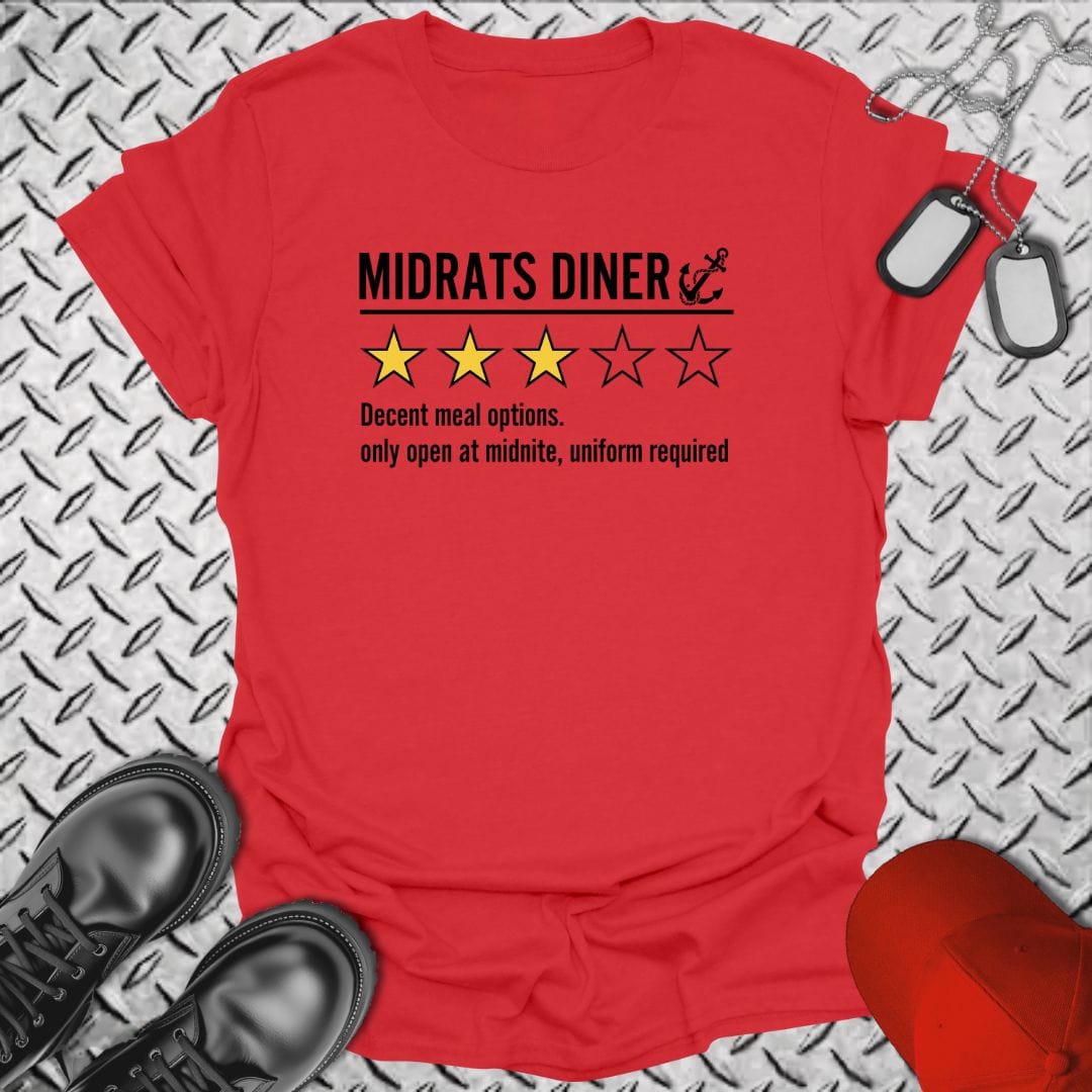 NavyHumor T-Shirt Red / S Midrats Diner 3-Star Review T-shirt