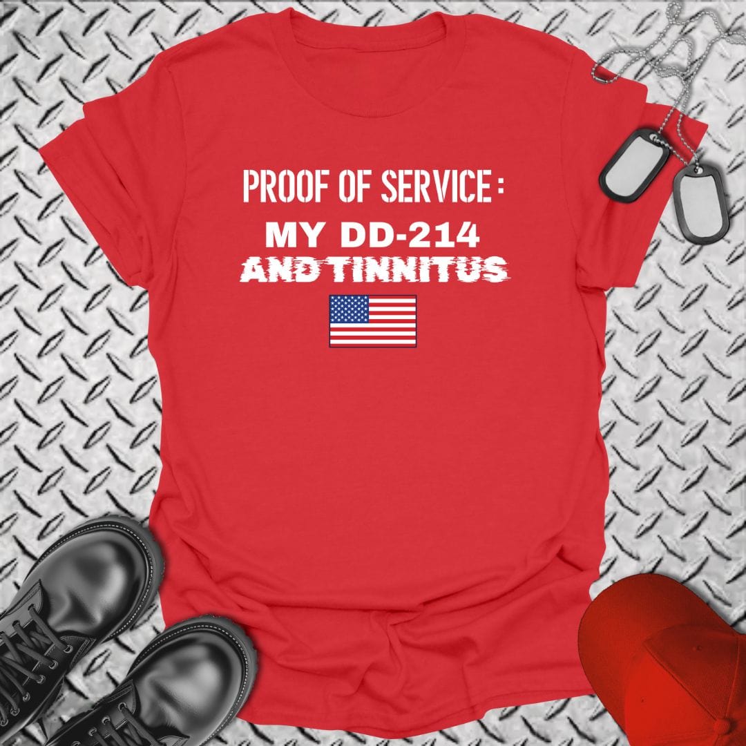 NavyHumor T-Shirt Red / S Proof of Service T-shirt