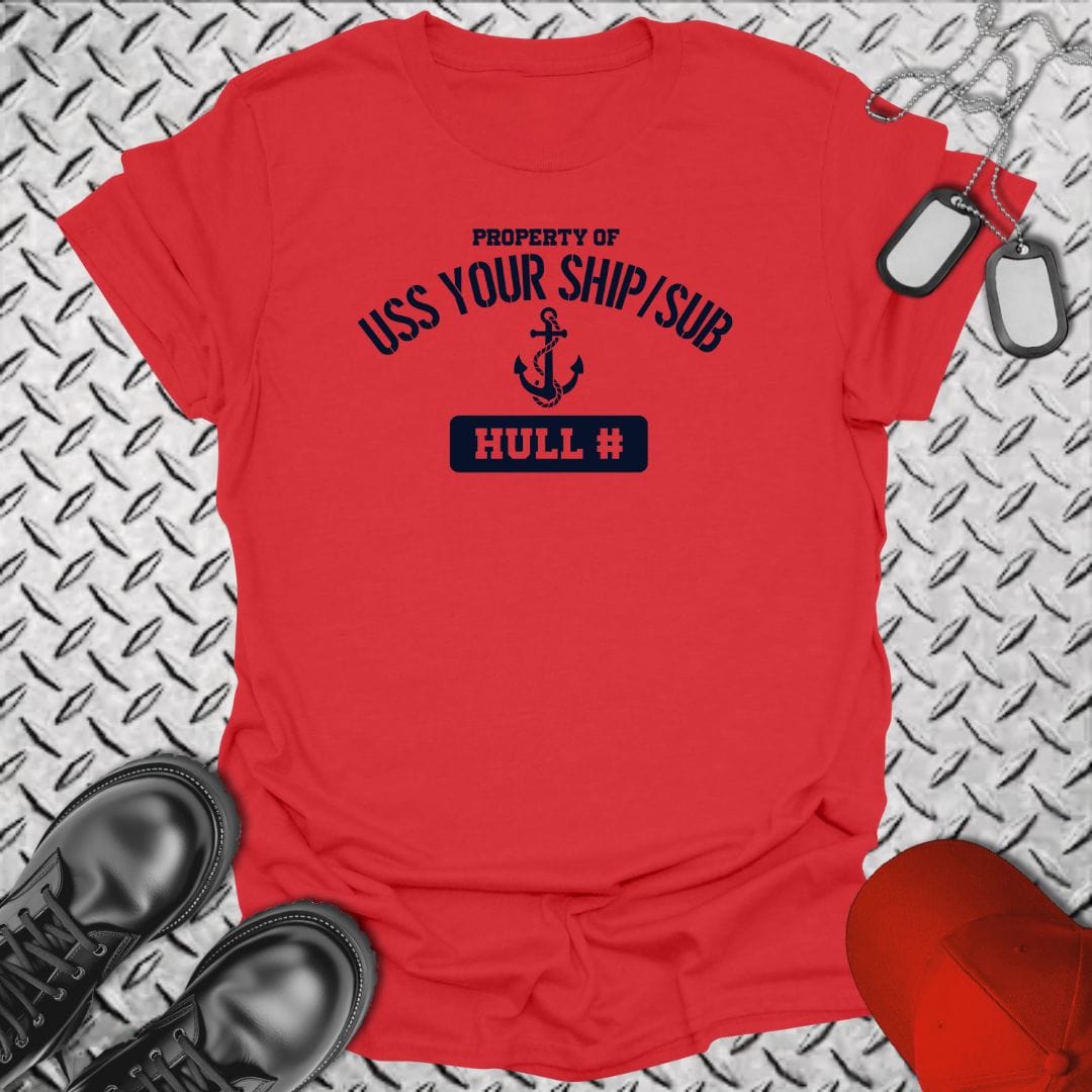 NavyHumor T-Shirt Red / S "Your Command" Property Of T-shirt