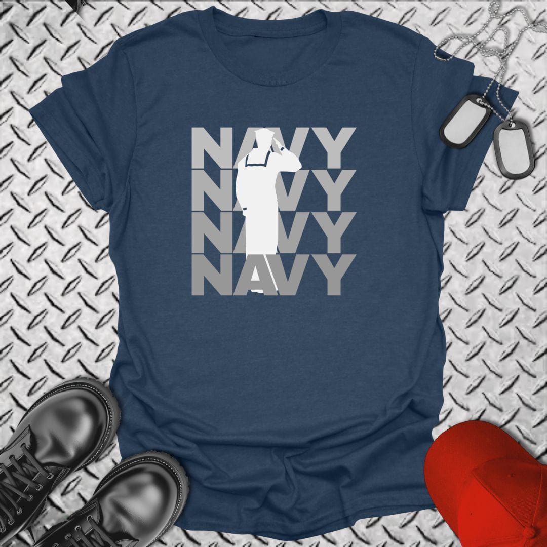 NavyHumor T-Shirt Salute Navy T-shirt