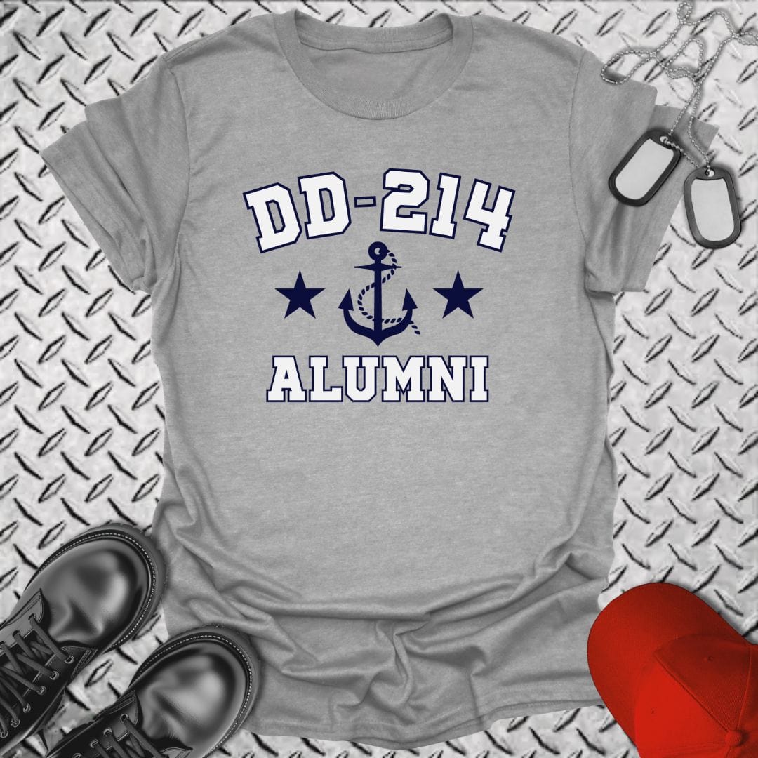 NavyHumor T-Shirt Sport Grey / S DD-214 Alumni T-shirt