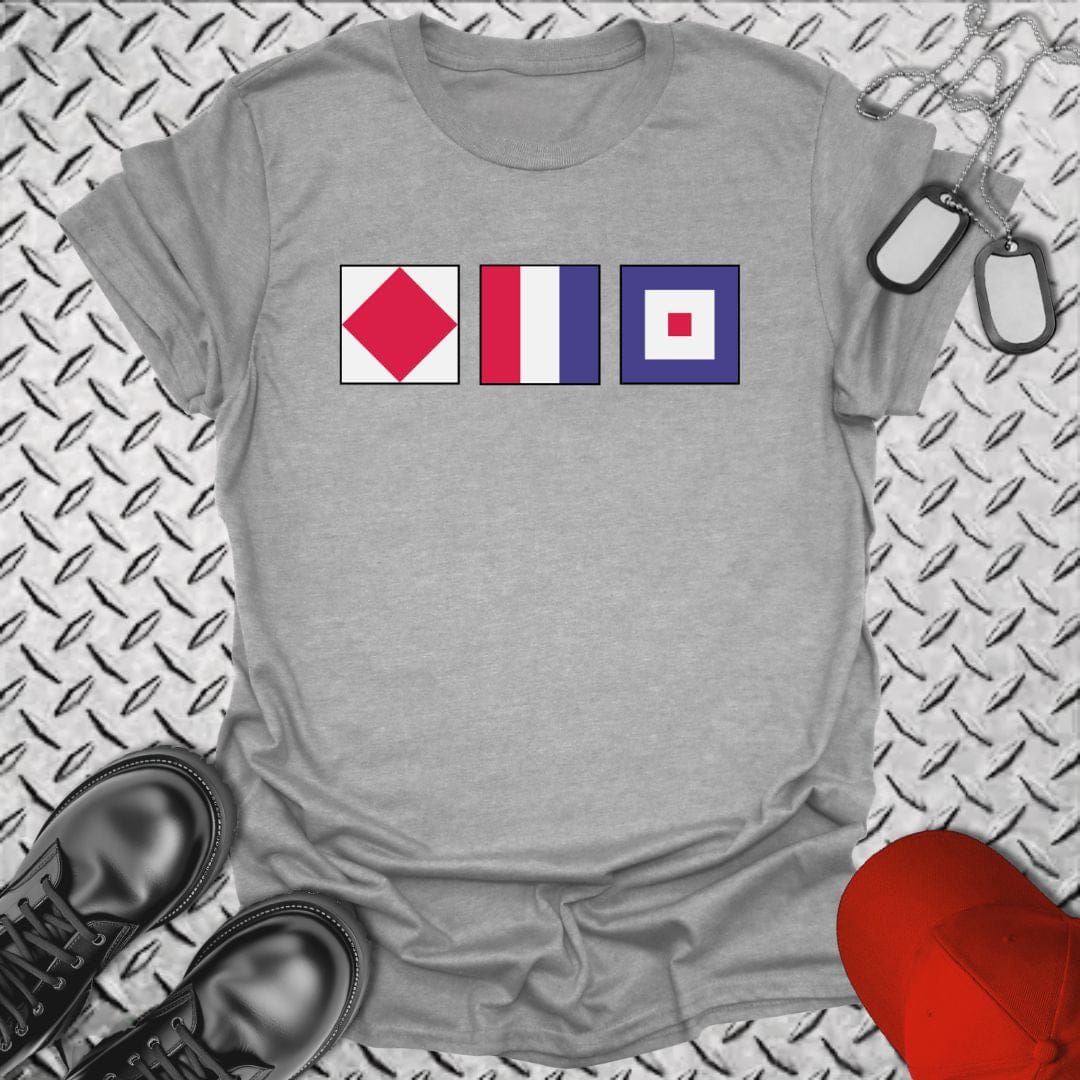 NavyHumor T-Shirt Sport Grey / S FTW - F*ck The World Signal Flag