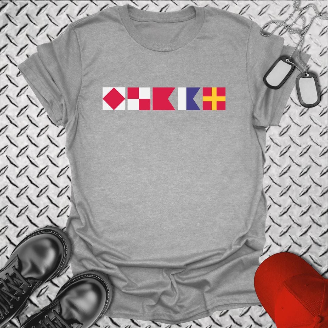 NavyHumor T-Shirt Sport Grey / S FUBAR Semaphore T-shirt