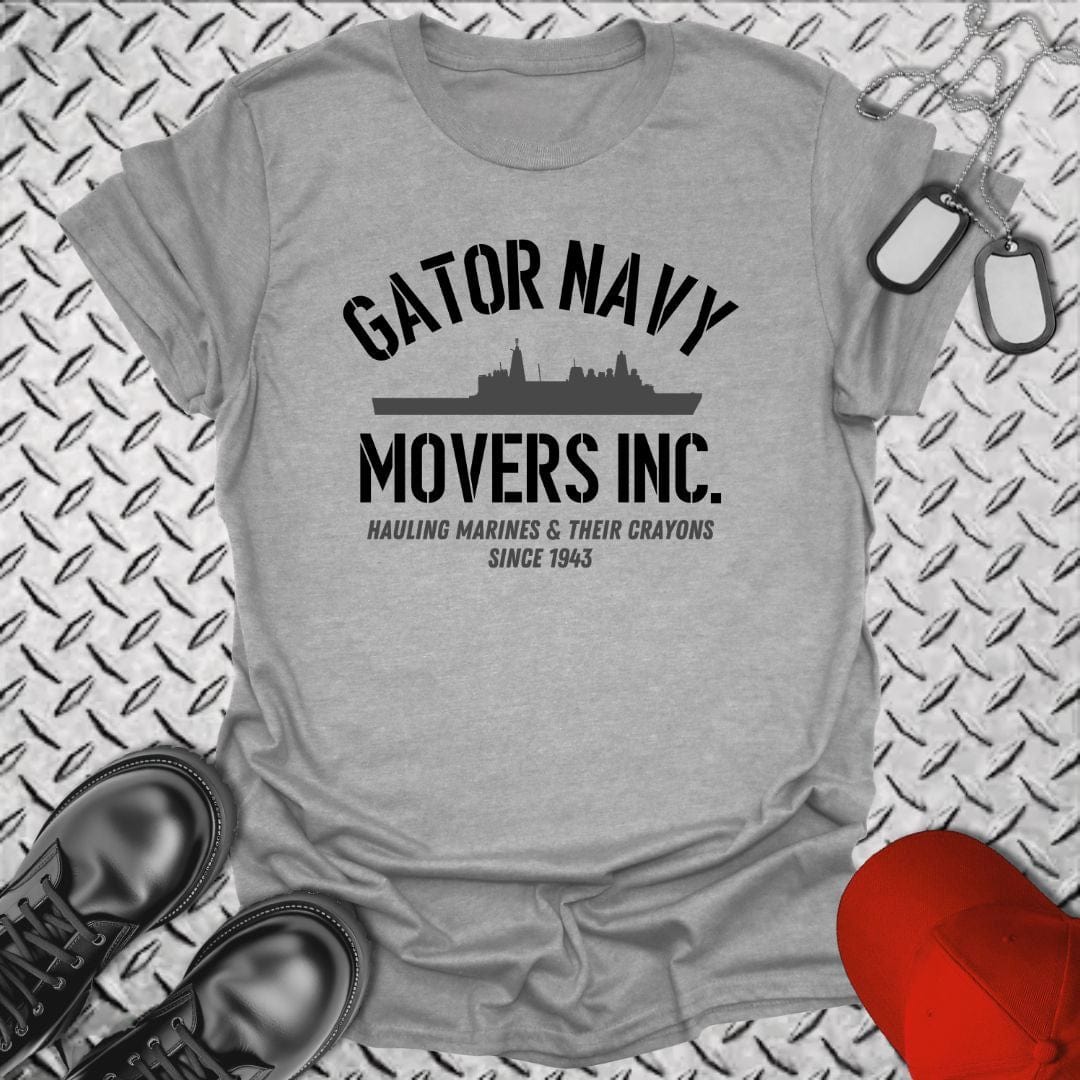 NavyHumor T-Shirt Sport Grey / S Gator Navy Movers T-shirt