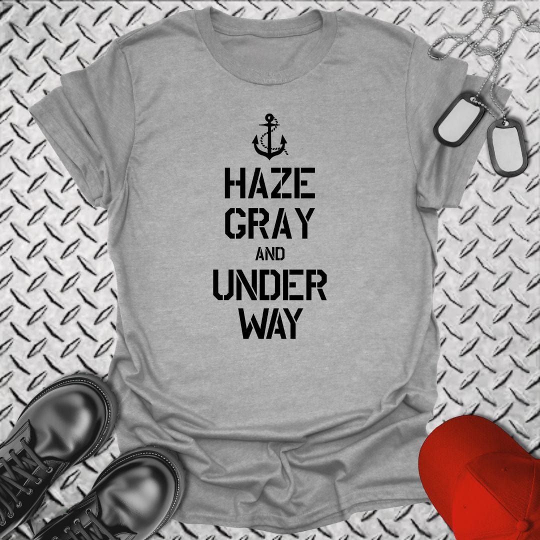 NavyHumor T-Shirt Sport Grey / S Haze Gray and Under Way T-shirt