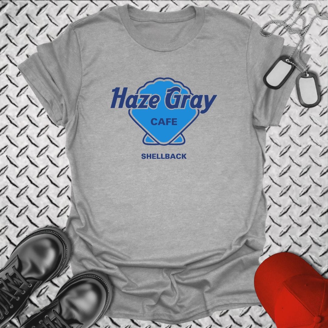 NavyHumor T-Shirt Sport Grey / S Haze Gray Cafe - Shellback Edition T-shirt