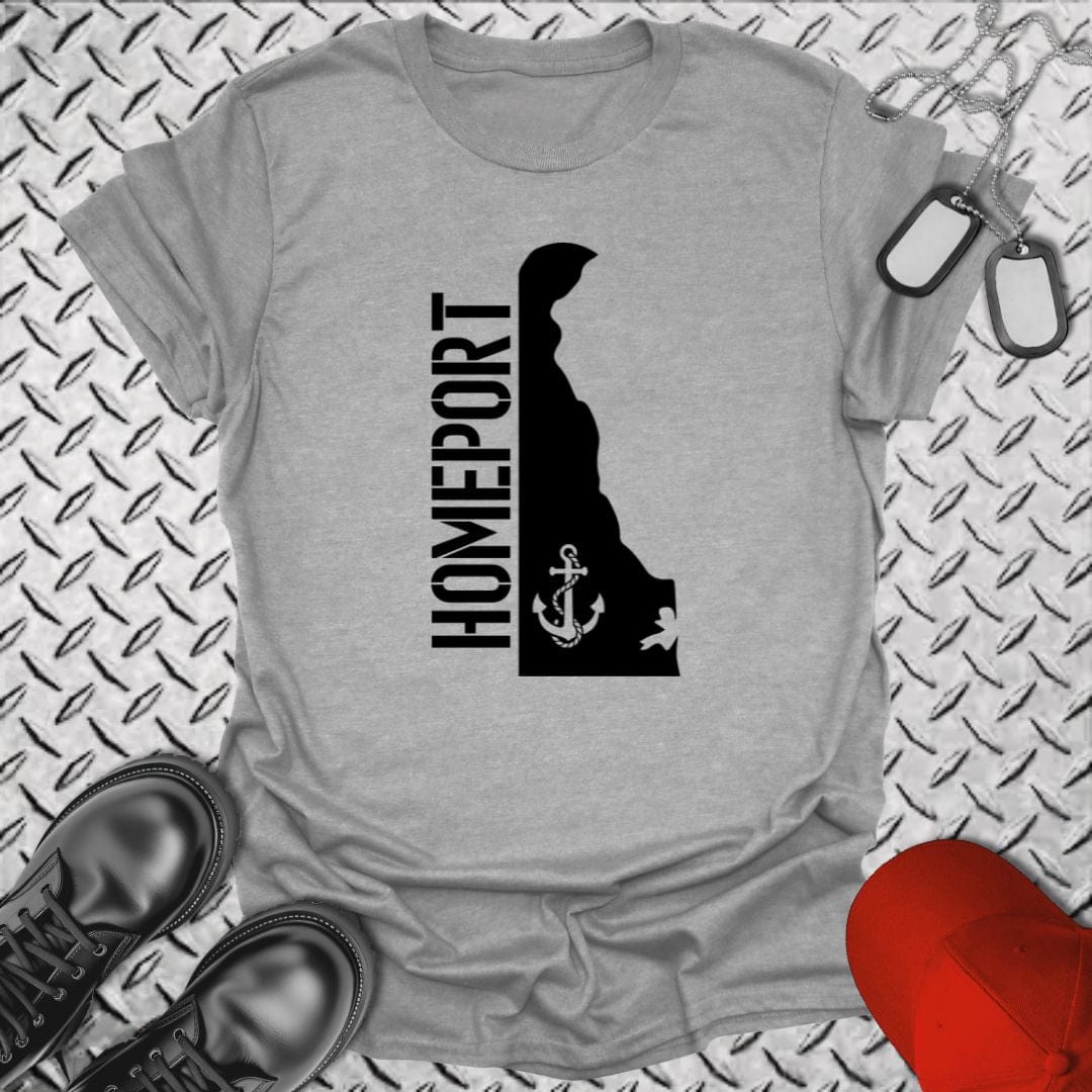 NavyHumor T-Shirt Sport Grey / S Homeport Delaware T-shirt