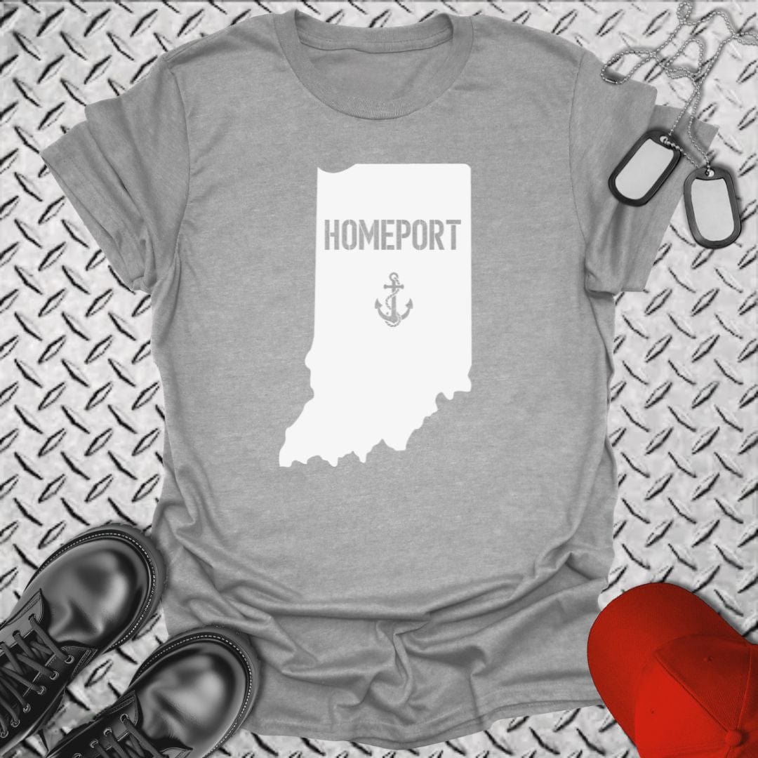 NavyHumor T-Shirt Sport Grey / S Homeport Indiana T-shirt