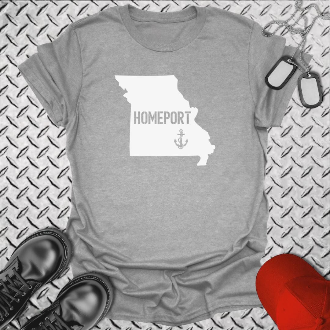 NavyHumor T-Shirt Sport Grey / S Homeport Missouri T-shirt