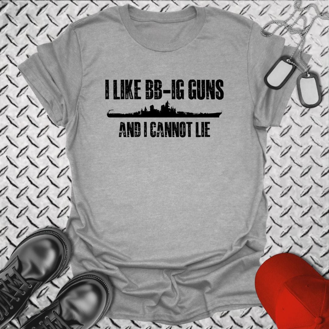 NavyHumor T-Shirt Sport Grey / S I Like BB-IG Guns T-shirt