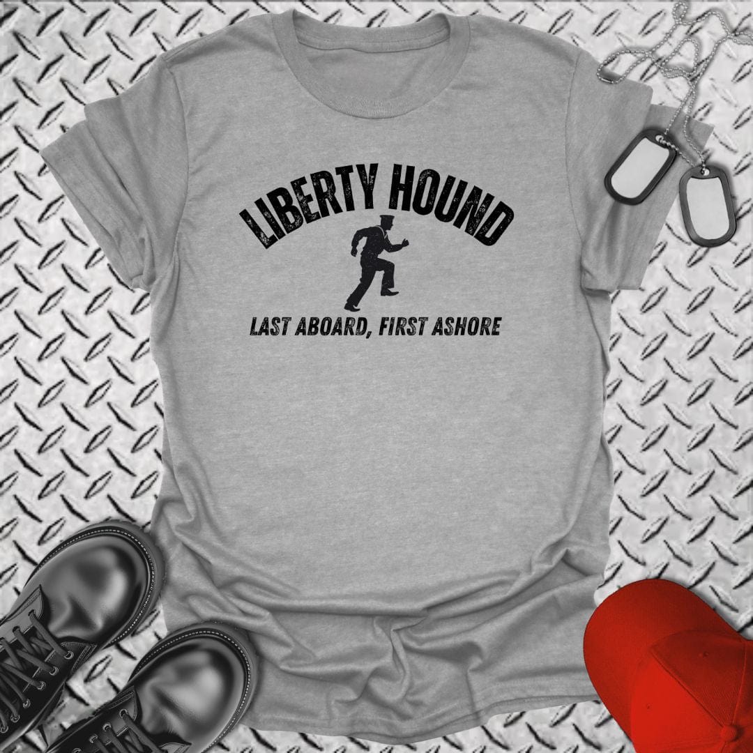 NavyHumor T-Shirt Sport Grey / S Liberty Hound T-shirt