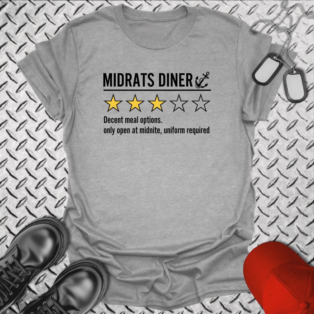 NavyHumor T-Shirt Sport Grey / S Midrats Diner 3-Star Review T-shirt