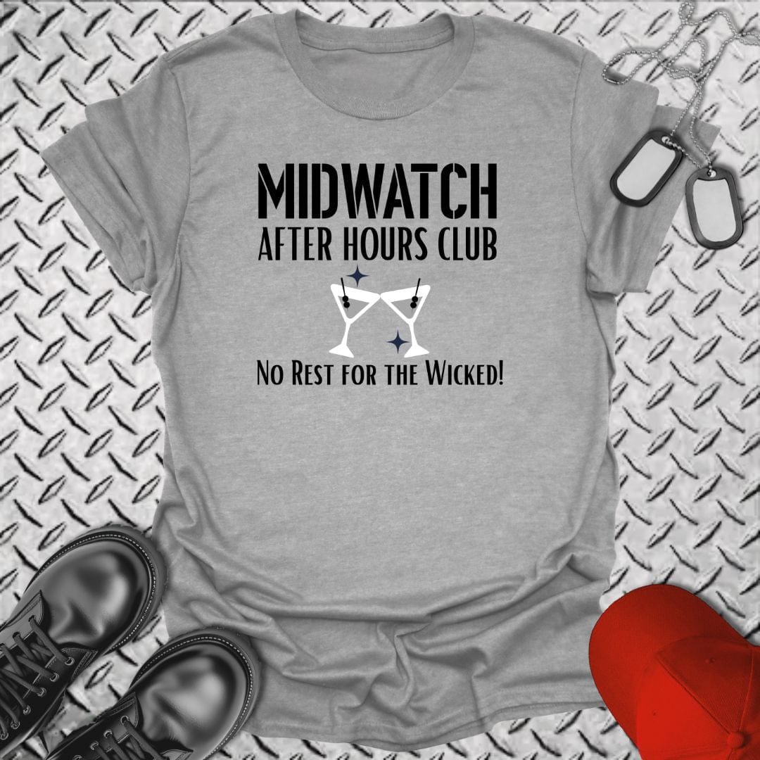 NavyHumor T-Shirt Sport Grey / S Midwatch After Hours Club T-shirt