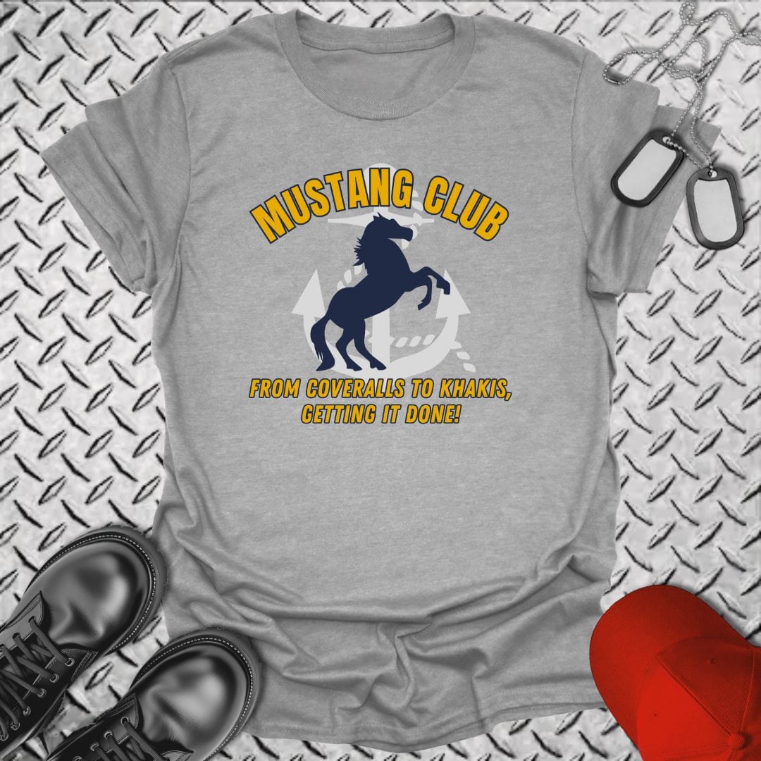 NavyHumor T-Shirt Sport Grey / S Mustang Club T-shirt