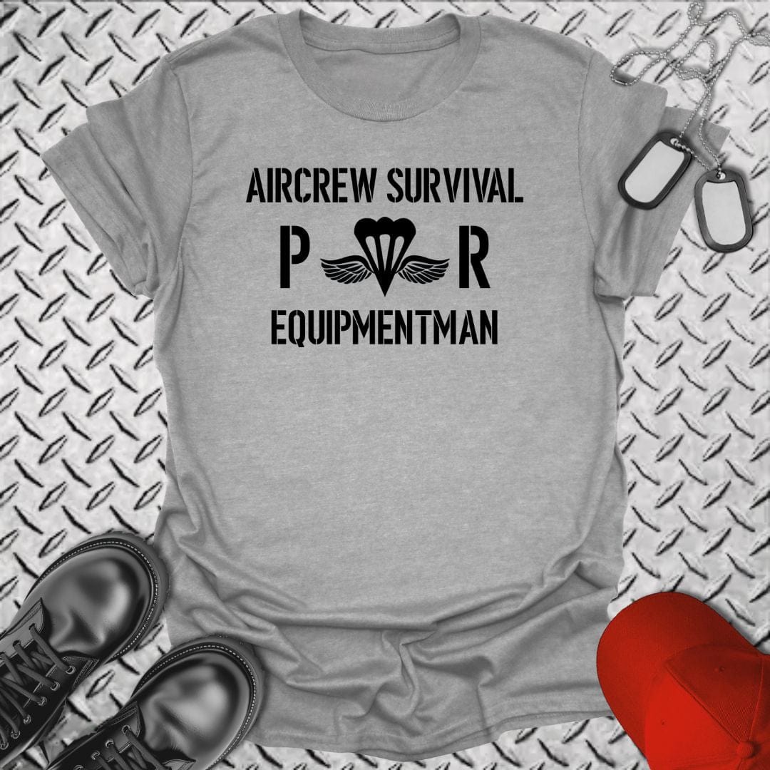 NavyHumor T-Shirt Sport Grey / S PR - Aircrew Survival Equipmentman Insignia T-shirt