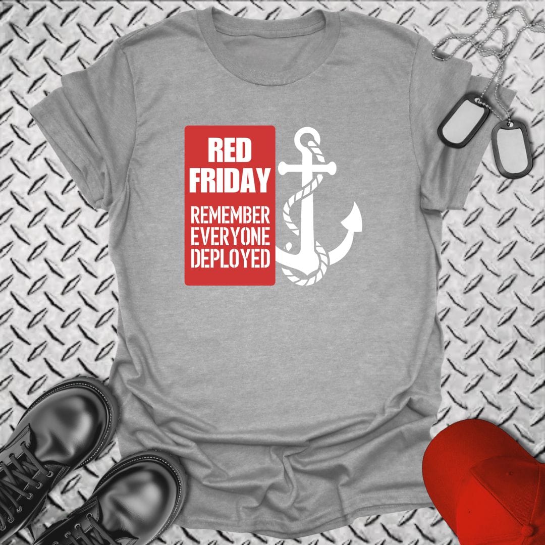 NavyHumor T-Shirt Sport Grey / S R.E.D. Friday Banner/Anchor T-shirt