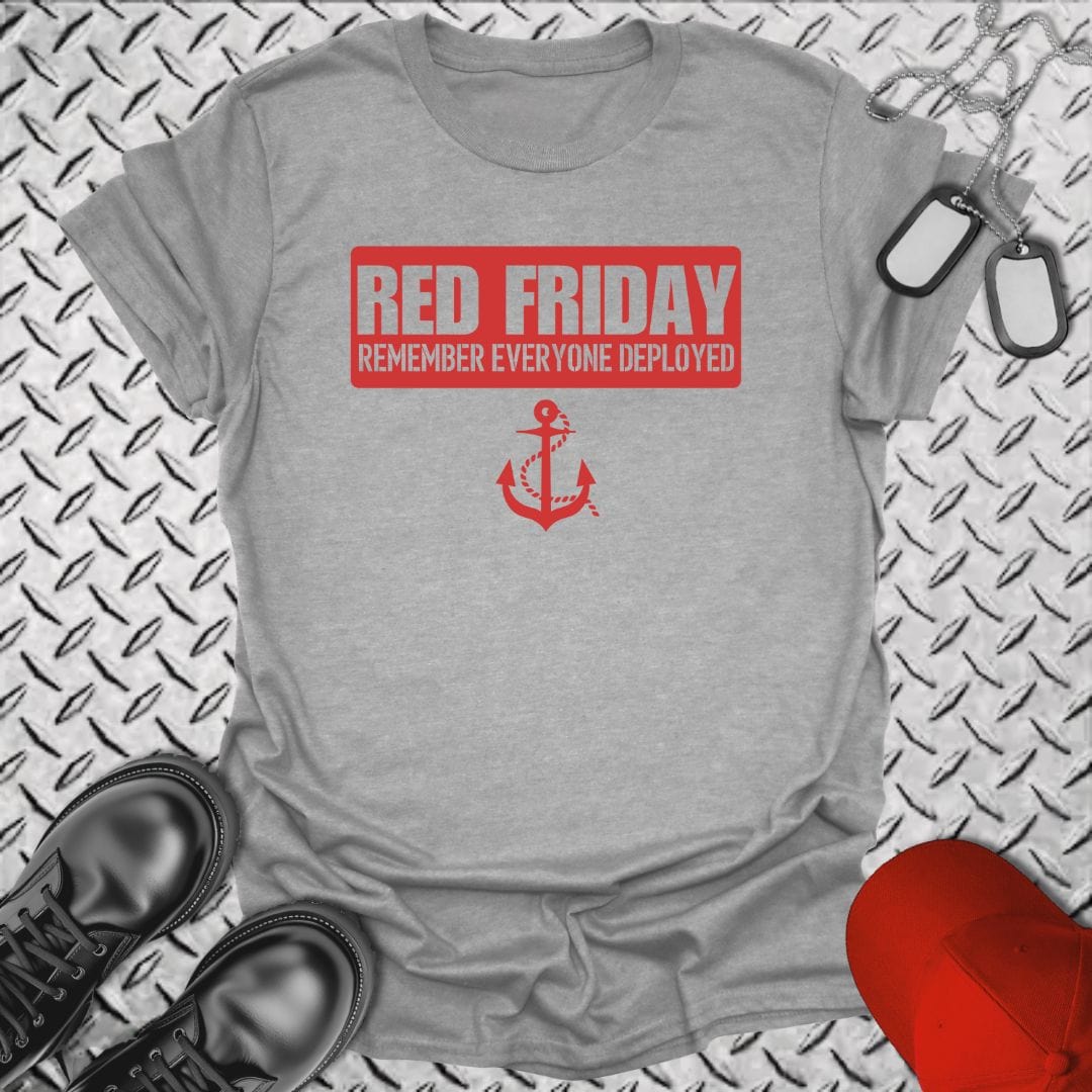 NavyHumor T-Shirt Sport Grey / S Red Friday Banner T-shirt