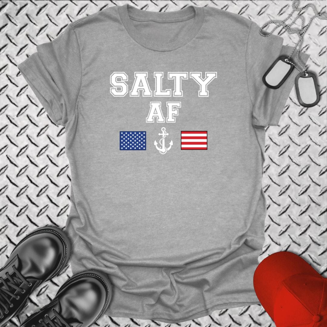 NavyHumor T-Shirt Sport Grey / S Salty As F... T-shirt