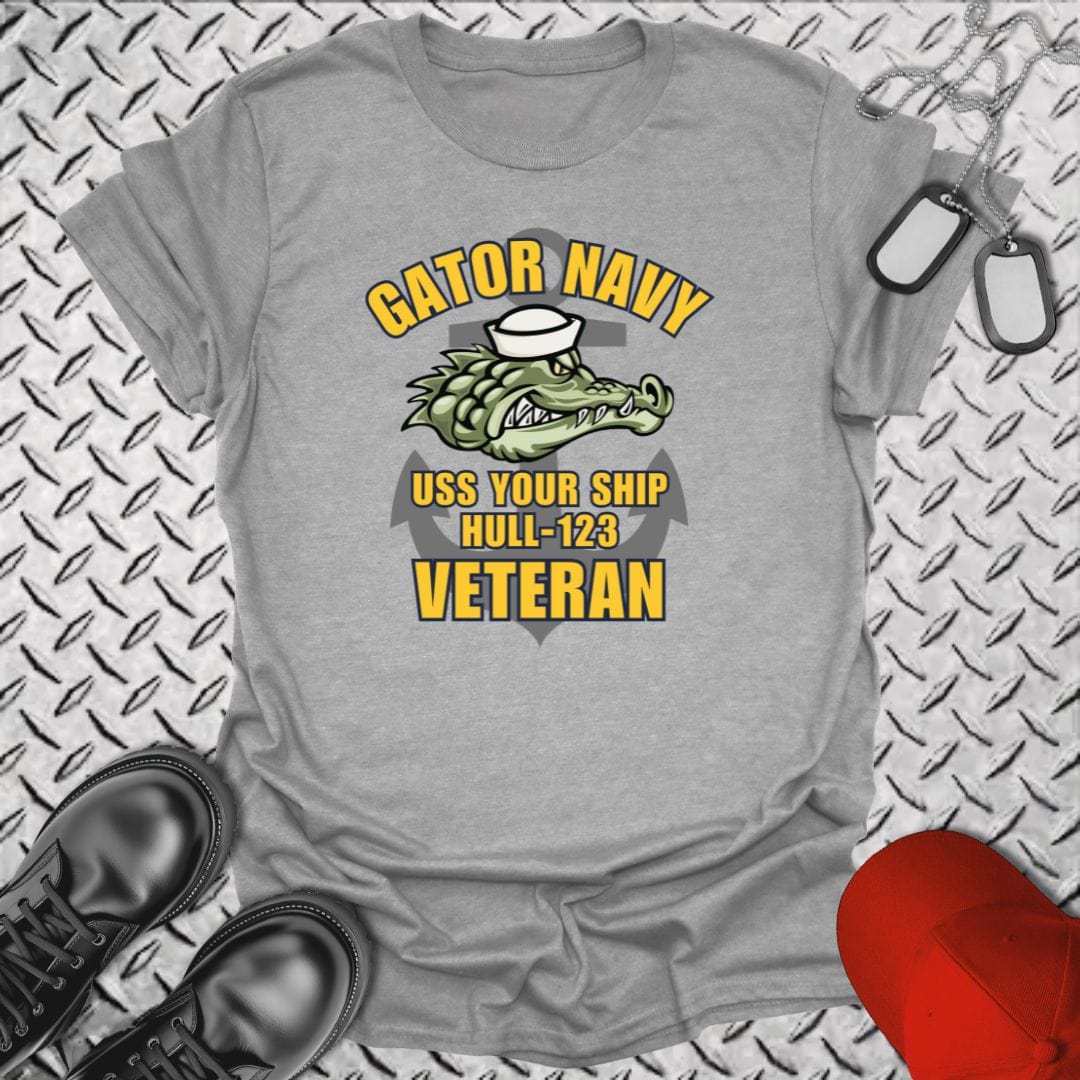 NavyHumor T-Shirt Sport Grey / S "Your Command" Gator Navy T-shirt