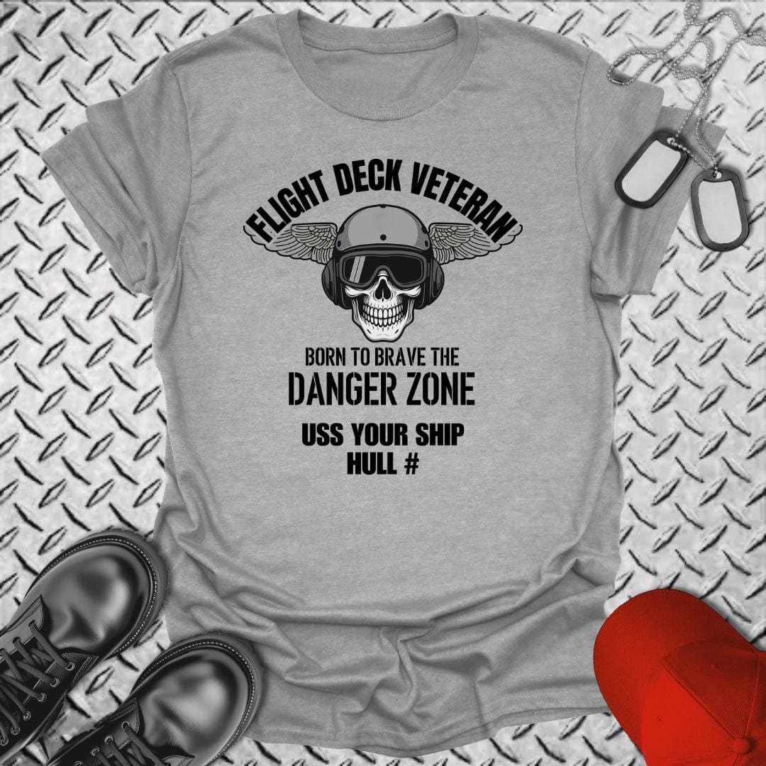 NavyHumor T-Shirt Sport Grey / S "Your Ship" Flight Deck Veteran T-shirt