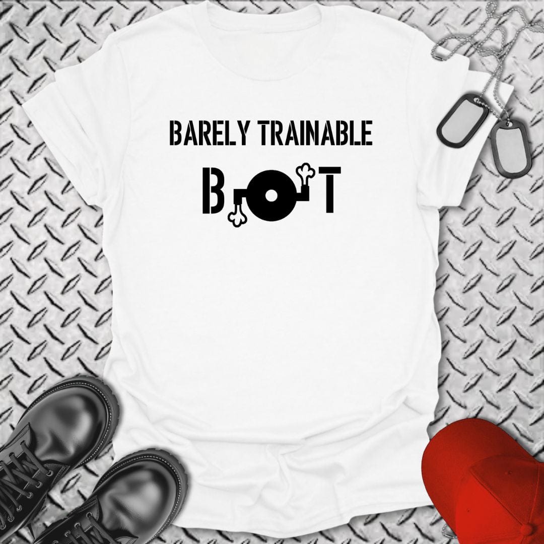 NavyHumor T-Shirt White / S BT - Barely Trainable Insignia T-shirt