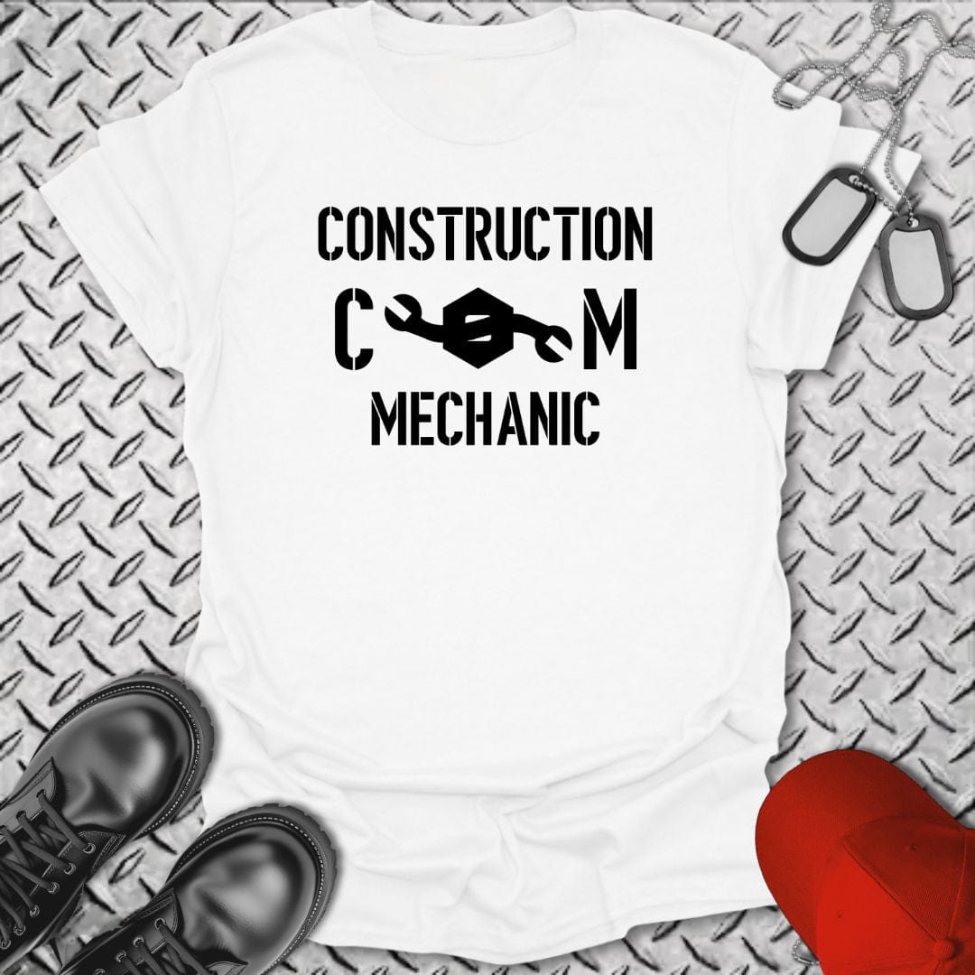 NavyHumor T-Shirt White / S CM - Construction Mechanic Insignia T-shirt