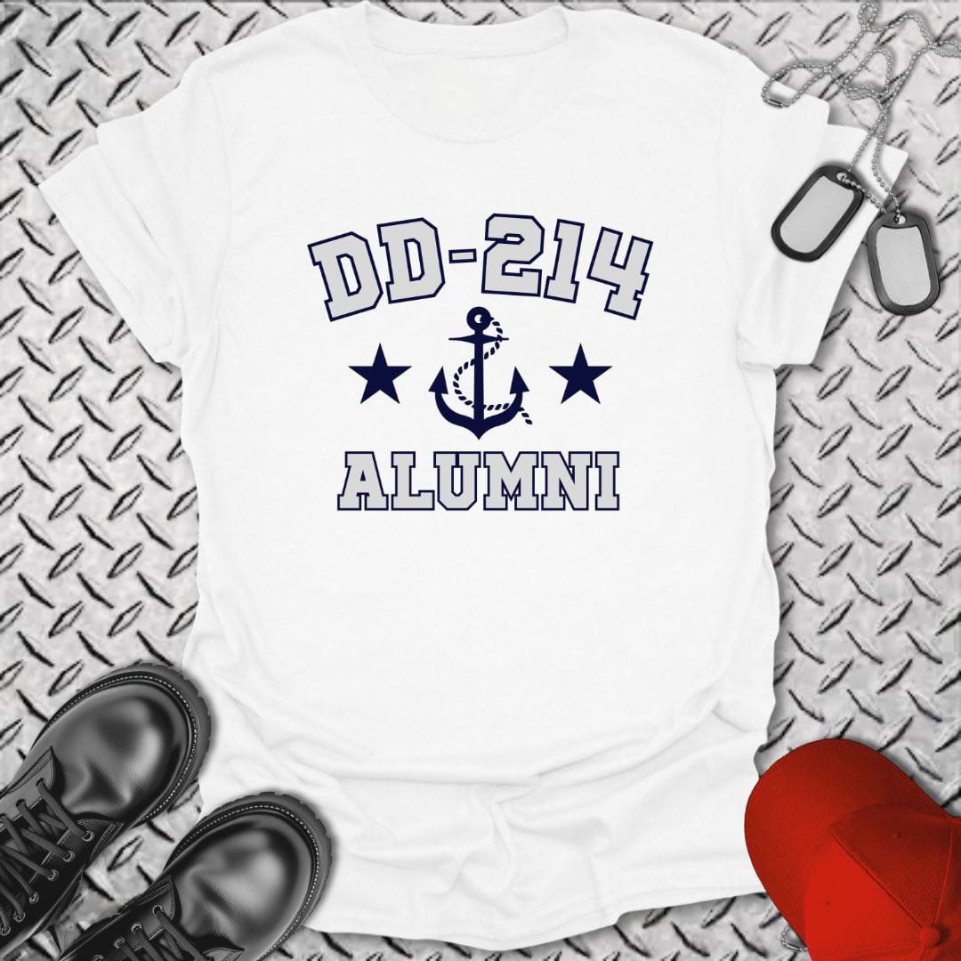 NavyHumor T-Shirt White / S DD-214 Alumni T-shirt
