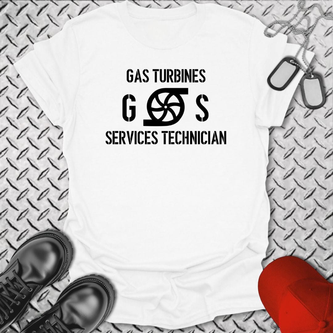 NavyHumor T-Shirt White / S GS - Gas Turbines Services Technician Insignia T-shirt