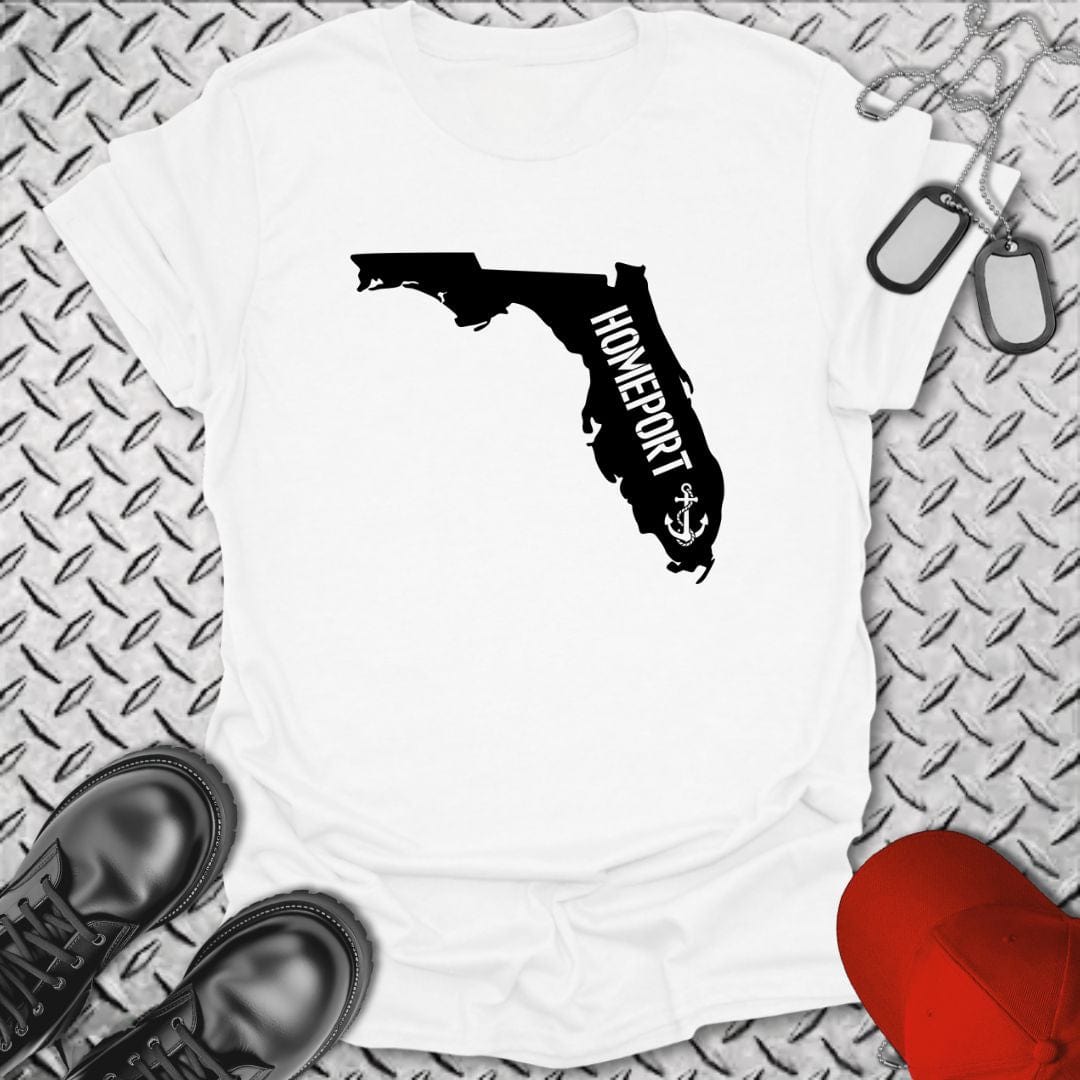 NavyHumor T-Shirt White / S Homeport Florida T-shirt