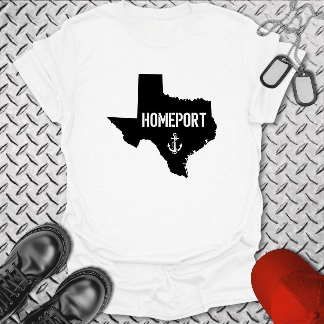NavyHumor T-Shirt White / S Homeport Texas T-shirt