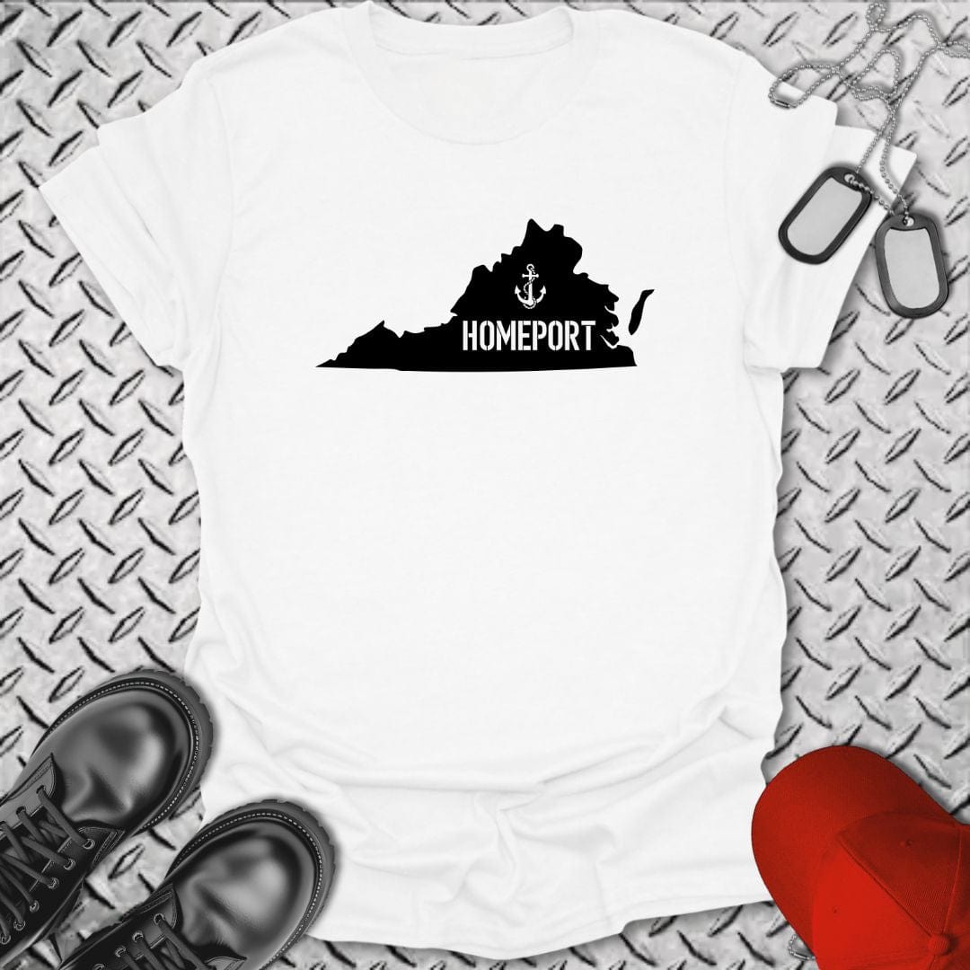 NavyHumor T-Shirt White / S Homeport Virginia T-shirt