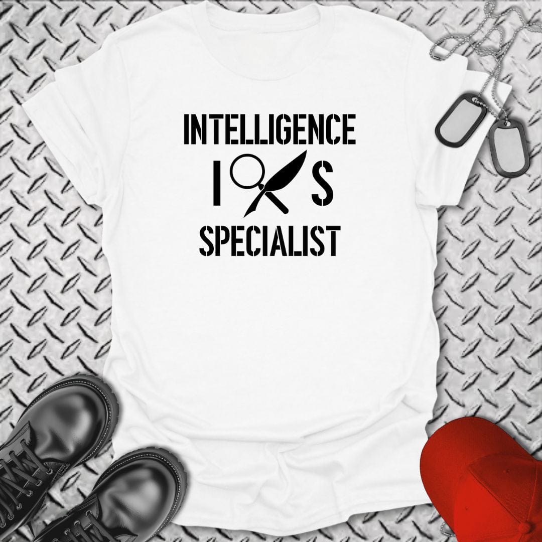 NavyHumor T-Shirt White / S IS - Intelligence Specialist Insignia T-shirt