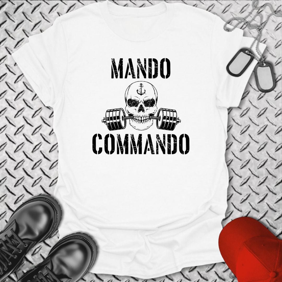 NavyHumor T-Shirt White / S Mando Commando T-shirt