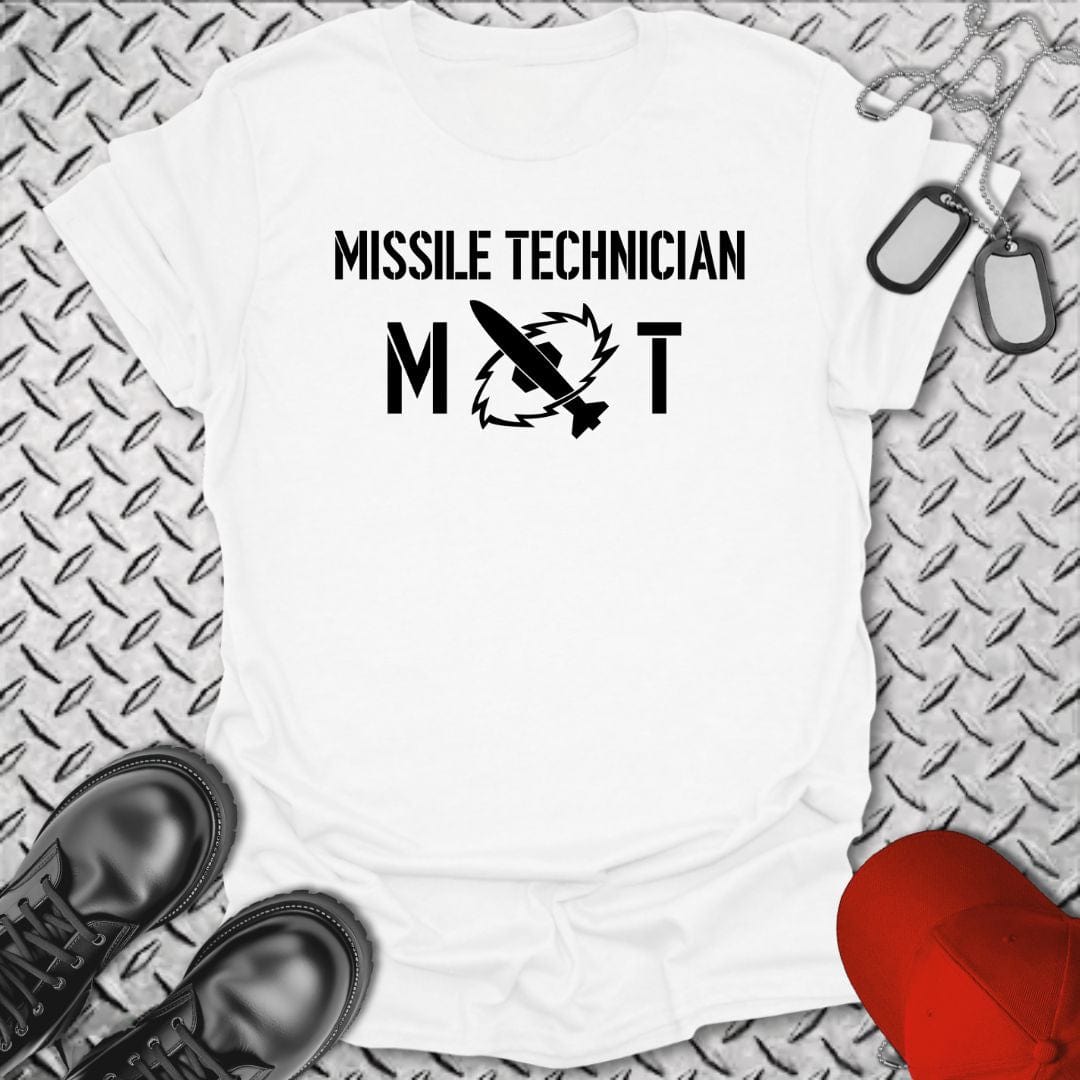 NavyHumor T-Shirt White / S MT - Missile Technician Insignia T-shirt