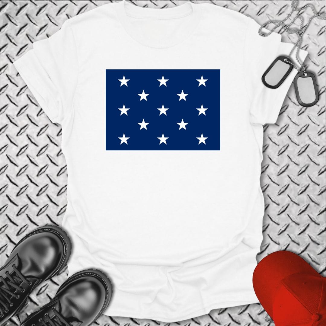 NavyHumor T-Shirt White / S Navy Jack - 13 Colonies T-shirt